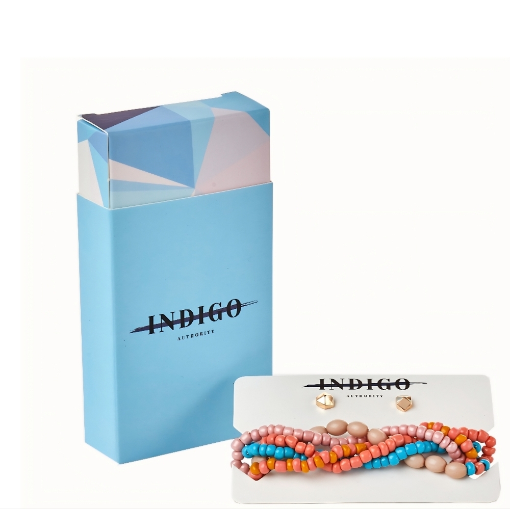Indigo Authority - Monarch Pastel Bracelet & Earring Set